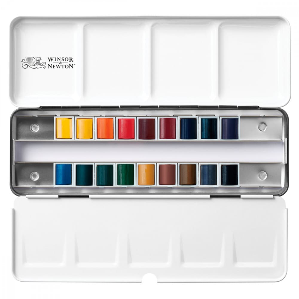 Aquarela Profissional Winsor & Newton Travel Box 18 Cores